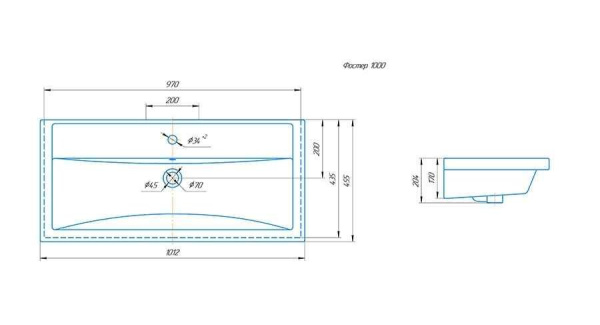 Раковина Kirovit ФОСТЕР 100